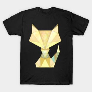 Geometric Fox Gold T-Shirt